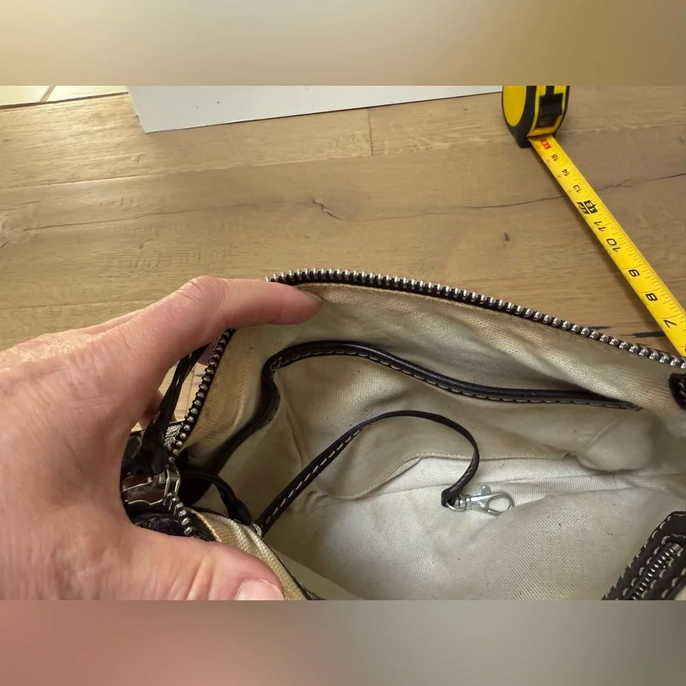 MICHAEL Michael Kors Black Studded Leather Shoulder Bag with Zippered Closure - Picture 10 of 16